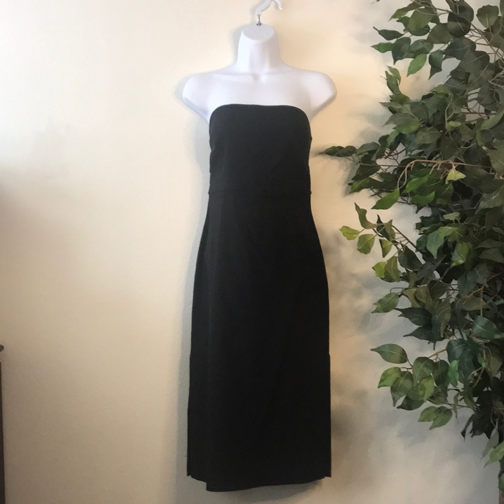 Express strapless stretch midi dress - size 3/4 - juniors